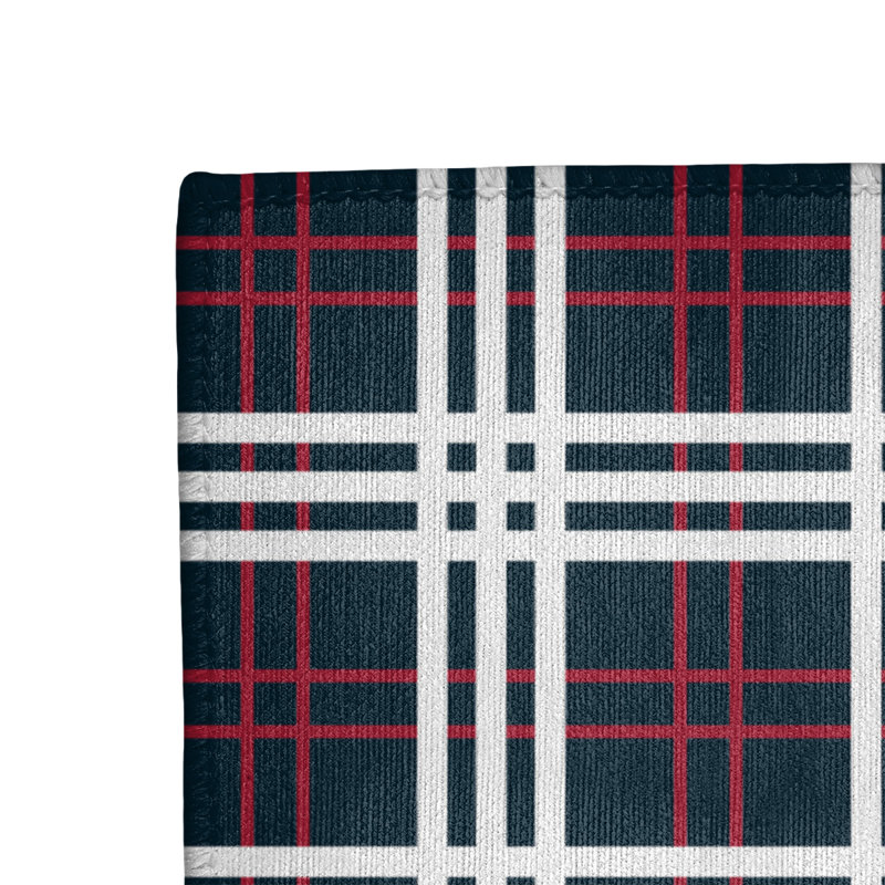Tapis à carreaux bleu, Rectangle 2 pi x 3 pi