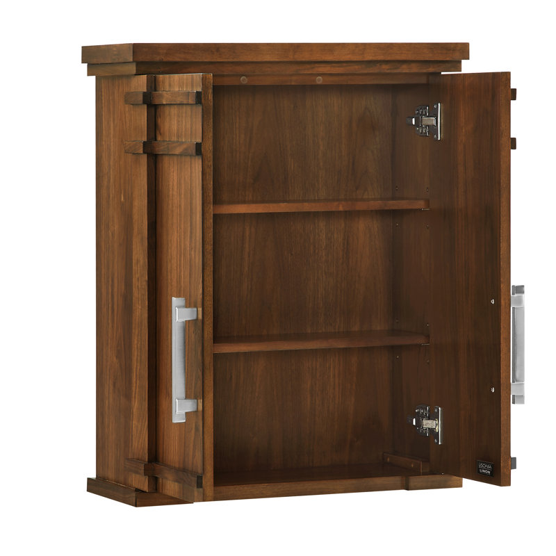Lankford 24 Wood Wall Cabinet, Walnut