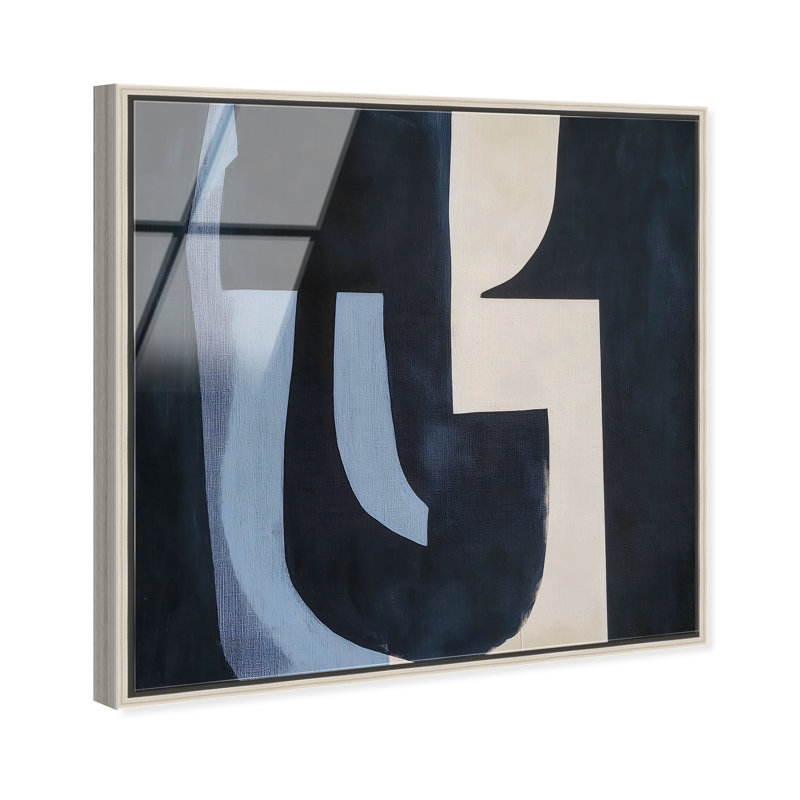 Midnight Contours II High-Gloss Frameless Acrylic Glass Wall Art Abstract Print by Oliver Gal, Ready to Hang, 12 x 12