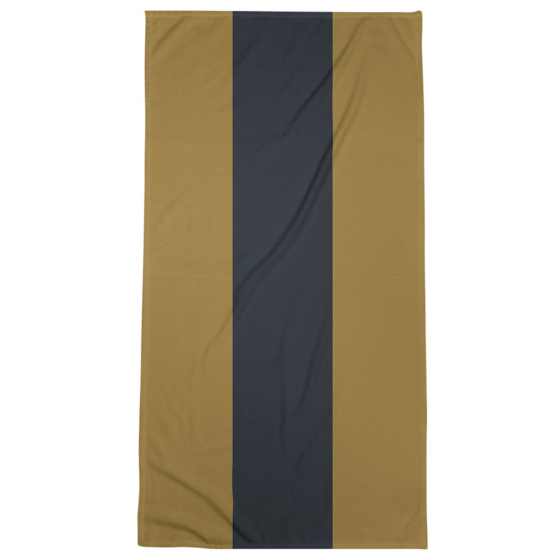 Bath Towel, Pale Yellow/Black