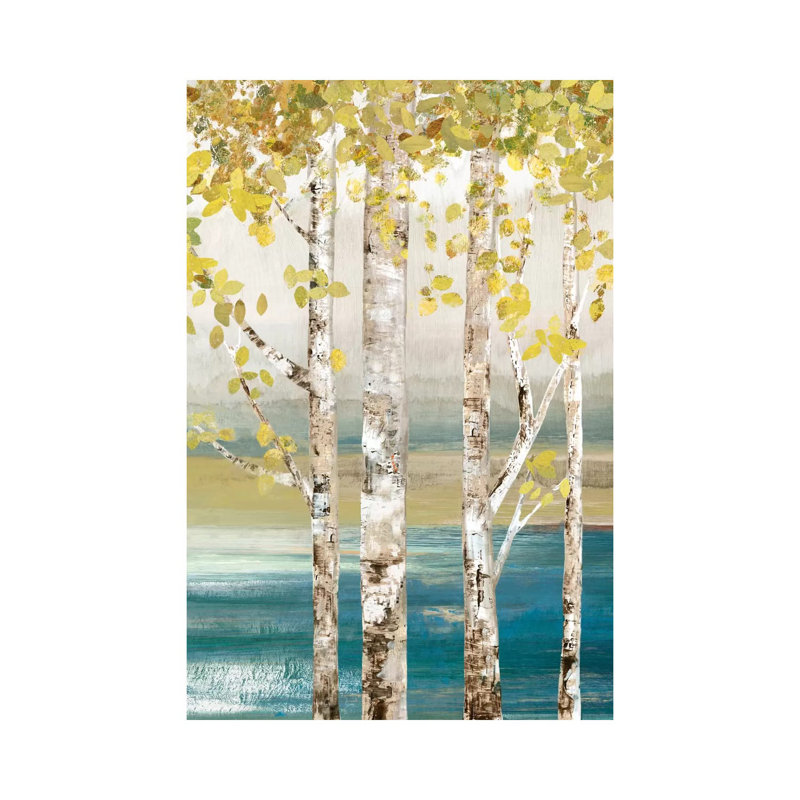 Down By The River III by Allison Pearce - Painting on Canvas, 20.32 cm H x 30.48 cm W, Wrapped Canvas