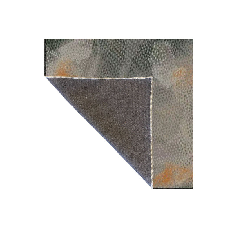 Tapis lavable à motif tissé Vignette, Sous-tapis rond 3 pi 3 po inclus