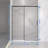 Adjustable Semi-Frameless Sliding Shower Door With Clear Tempered Glass, No Cutting Required For Easy Installation, Shower Door