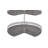 Rev-A-Shelf Solid Surface 2-Shelf Kidney Lazy Susan for Corner Base Cabinet-104713381