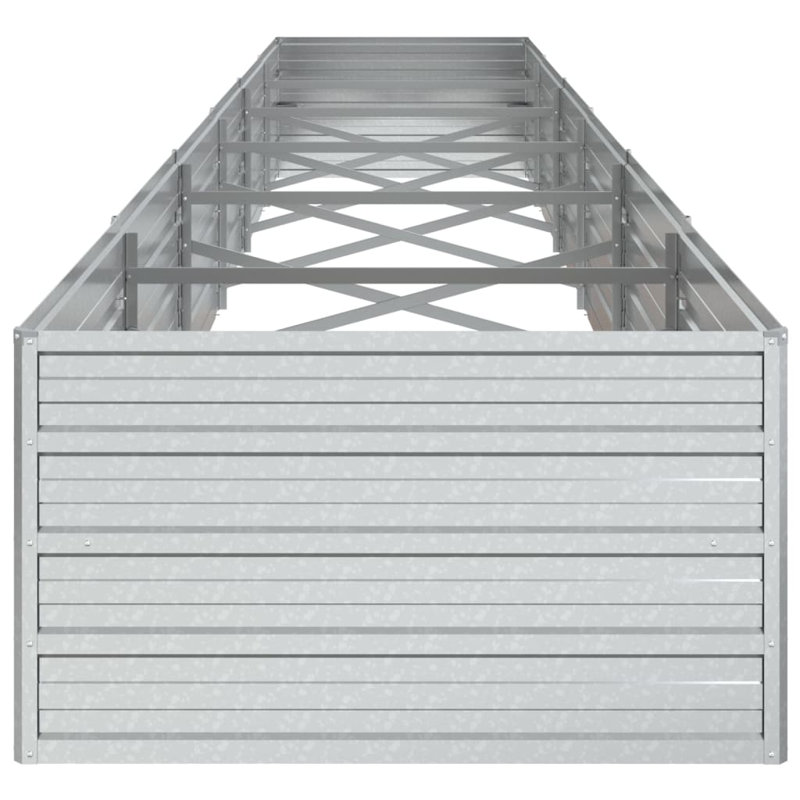 Alezander Metal Raised Flower Bed, 45cm H x 450cm W x 80cm D