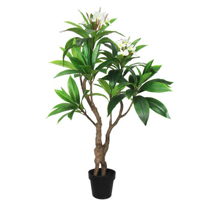 Plumeria artificiel 48 po en pot