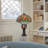 36"H Poppies Tiffany-Style Stained Glass Table Lamp