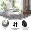 Chaise de travail ergonomique pivotante avec roulettes et bras relevables Regent Park-74891231-76079125