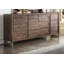 Commode double 6 tiroirs avec miroir Kardel