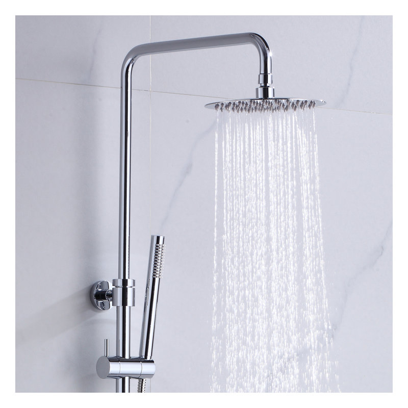 Robinet de douche avec valve brute, Chrome