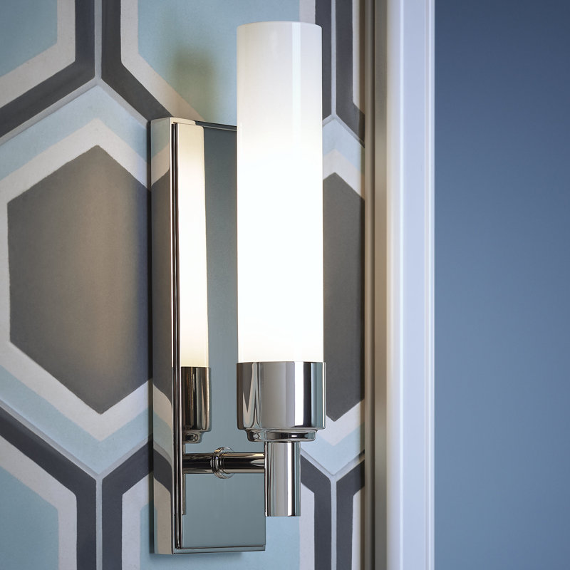 Main Line 1-Light Bath Sconce, Satin Nickel