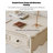 Rubberwood Retro Desk with Three Drawers