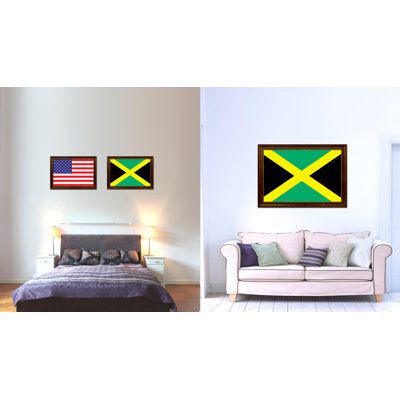 Impression sur toile encadrée « jamaica country flag »