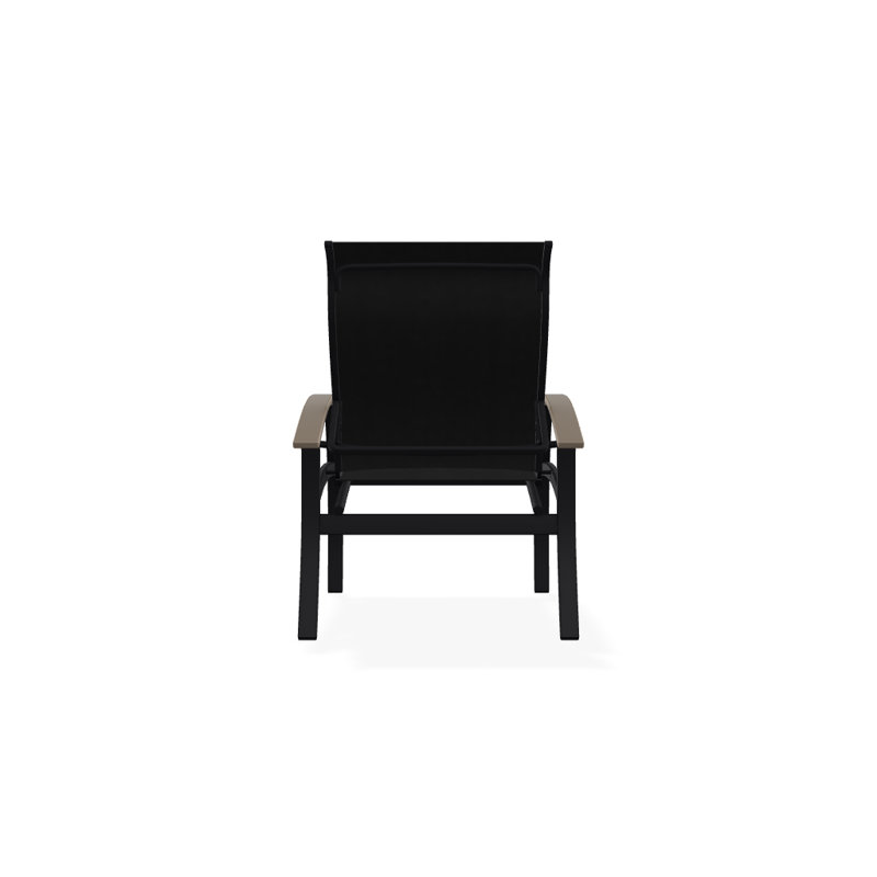 Chaise de patio Askar, Désert, Noir 5D Sunbrella®, Noir texturé