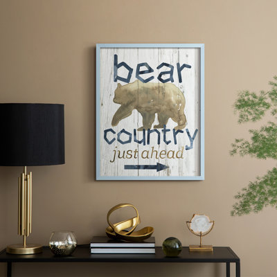 Bear Country Framed Print - Solid Wood