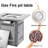 50000 Propane Gas Fire Pit Table, 28" Silver With Lava Rock For Balcony Patio Outdoor Table & Patio/Balcony