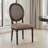 Farmhouse Solid Oak Frame Upholstered Dining Chair