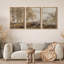 «Pastoral Elegance Golden Age Landscape Nature Wilderness Illustration Decor Panoramic Earth» 3 pièces-98249477-98249476