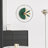 Green Round Wall Clock-1224939923