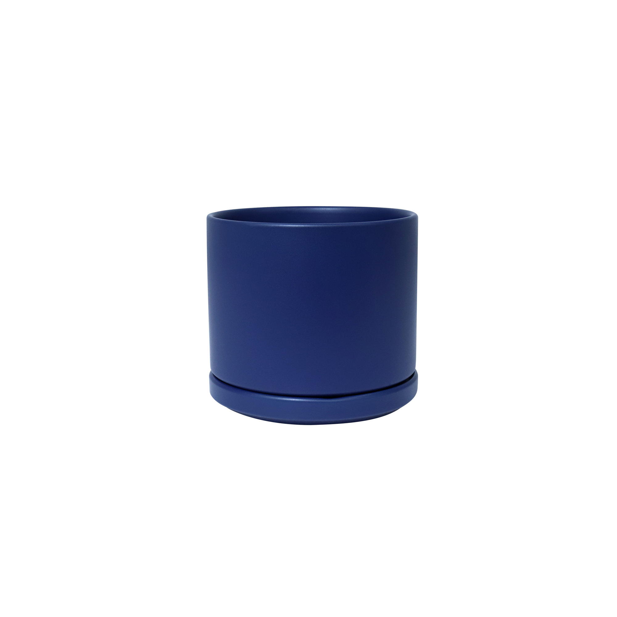 Cheryl Handmade Ceramic Pot Planter, 14.5" H x 15.75" W x 15.75" D, Blue