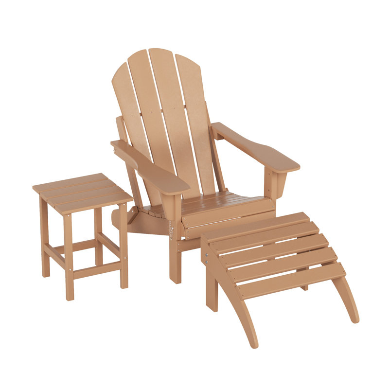 Chaise de patio avec repose-pieds Laguna, Teck