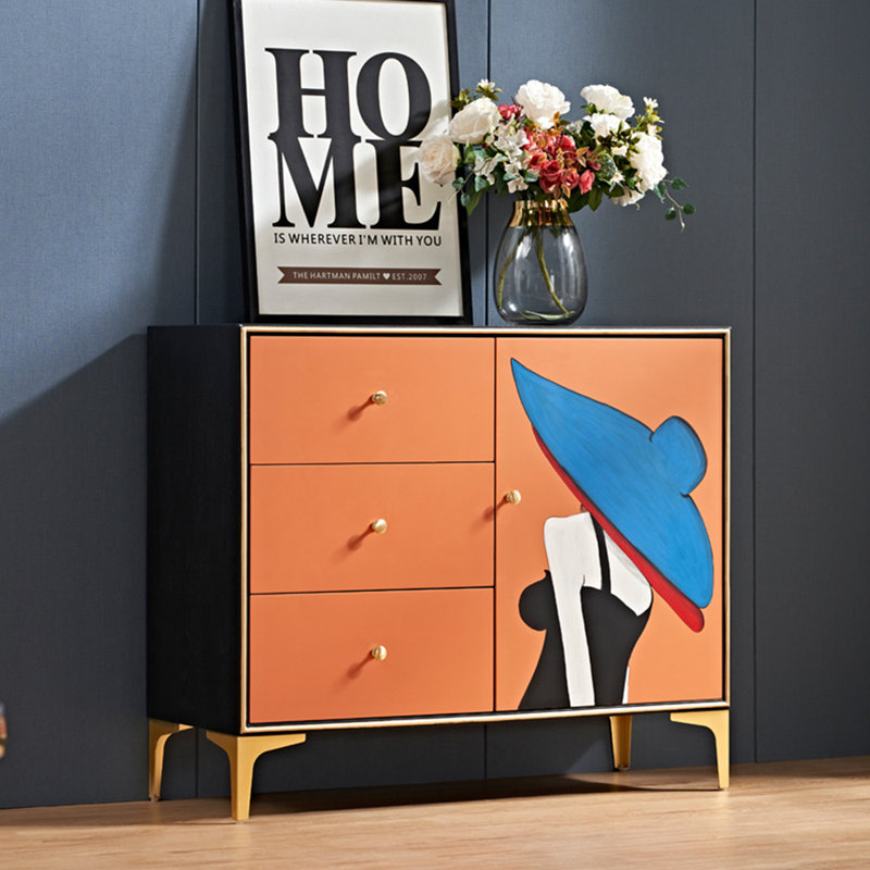 Armoire d'appoint Minimalist Orange