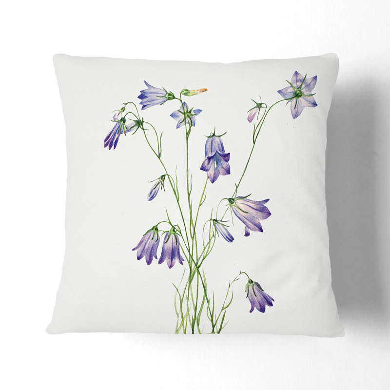 Harebell Square Throw Cushion, Stone, 55cm H x 55cm W x 20cm D