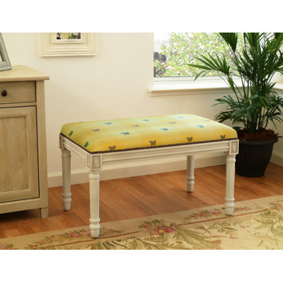 Billiot Linen Blend Upholstered Bench