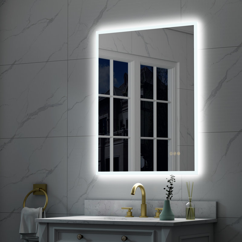 Miroir de salle de bain Busra, 36 po x 28 po