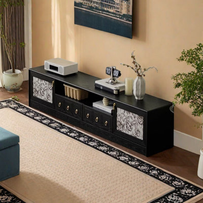 Creative design sense retro TV cabinet