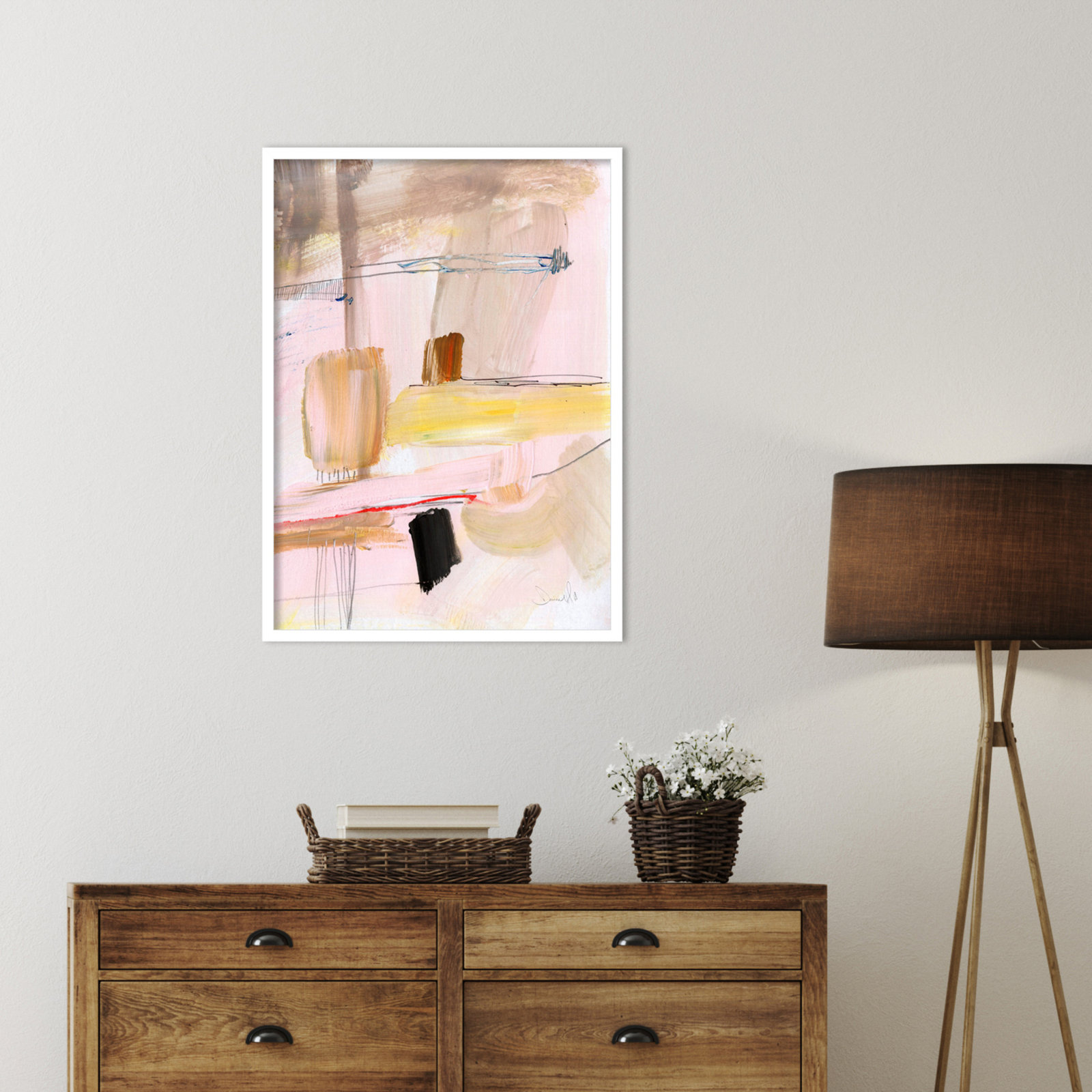 Cleve "Summer Dream" Print by Dan Hobday, White, 33" H x 24" W