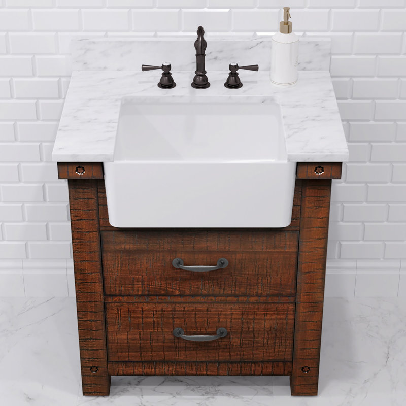 Keighley Single Bathroom Vanity with Top, No