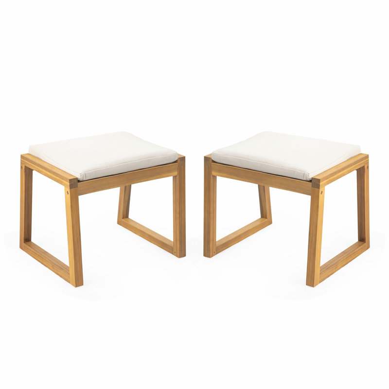 Ensemble de charmant banc amovible en bois d'acacia pour espaces extérieurs