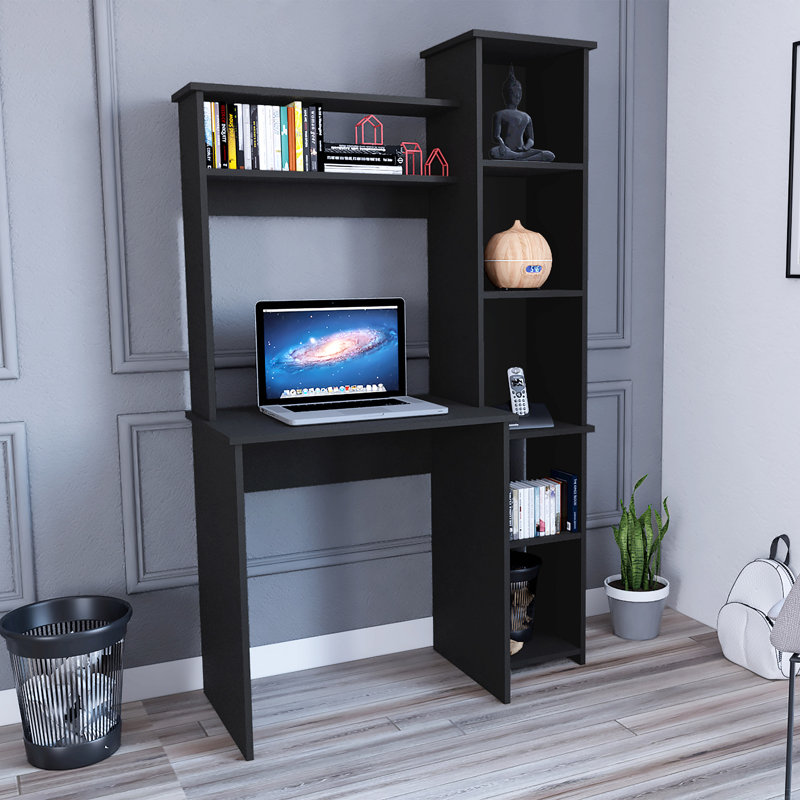 Bureau d'écriture, deux tablettes supérieures, cinq casiers