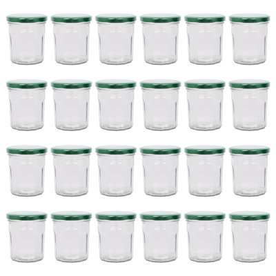 Argon Tableware Glass Jam Jars with Lids