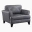 Ensemble de salon moderne en cuir fleur 3 pièces Nico Modern-813122253