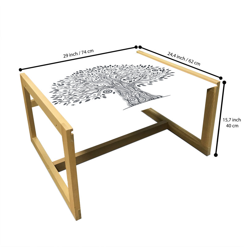 Jahida Sled Coffee Table, 62cm H x 74cm W x 40cm D