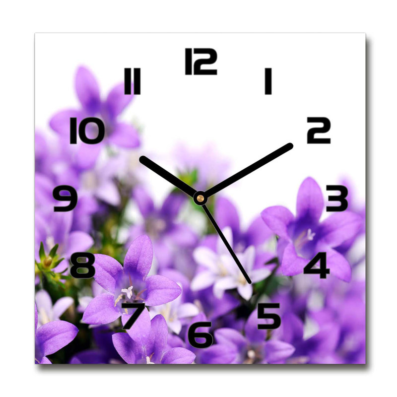 Jo-Ann Glass Wall Clock, Black