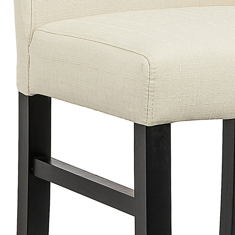 Kahree Upholstered Counter Stool, Beige, Counter Stool (24” Seat Height)