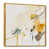 Toile avec cadre flottant or