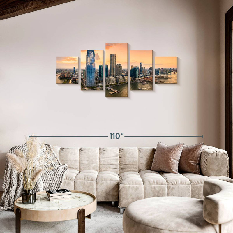  «Panoramic Jersey City, H 34 po x l 74 po