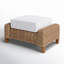 Repose-pieds avec coussin Sunbrella