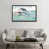 Toile avec cadre gris