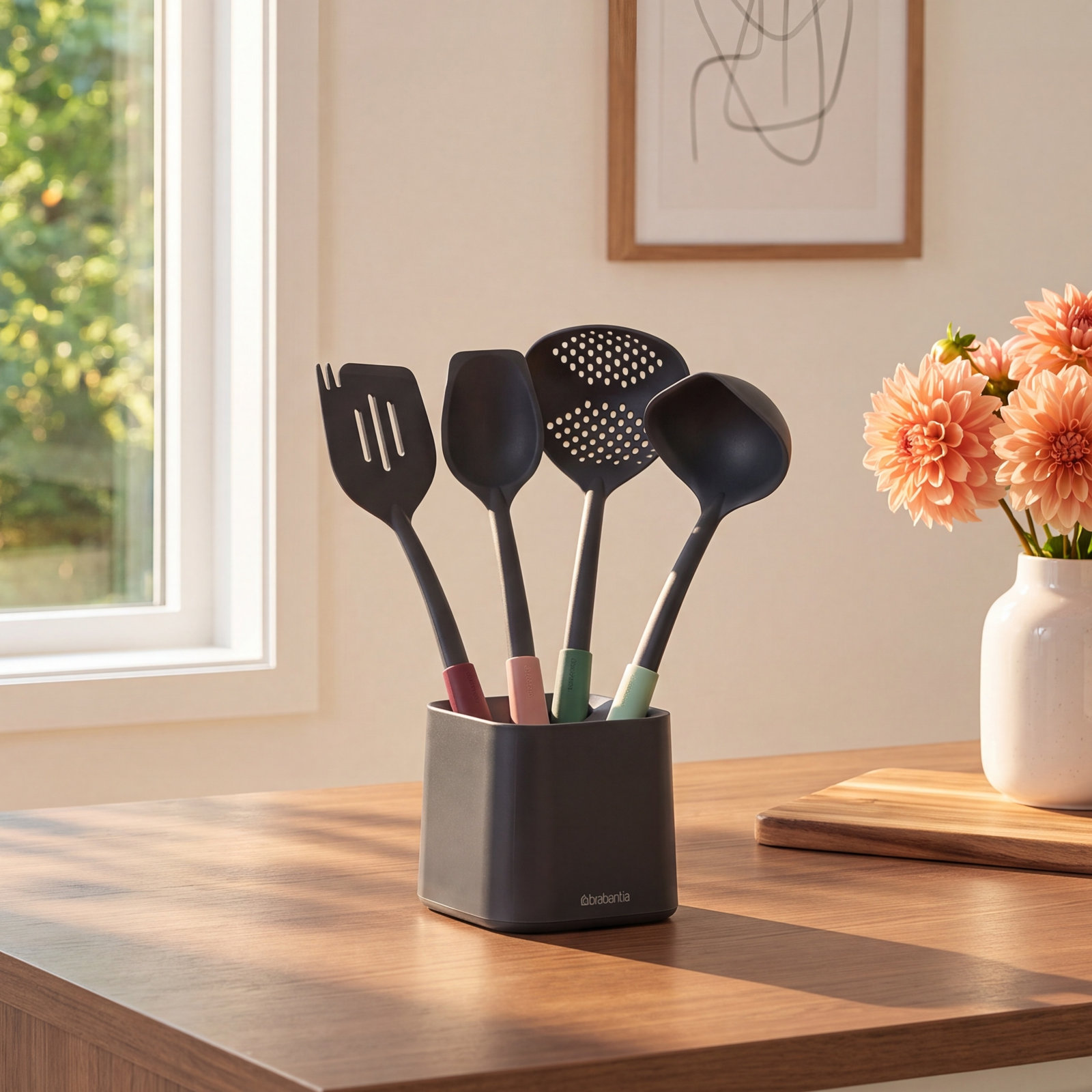 Brabantia Kitchen Utensil Set with Stand