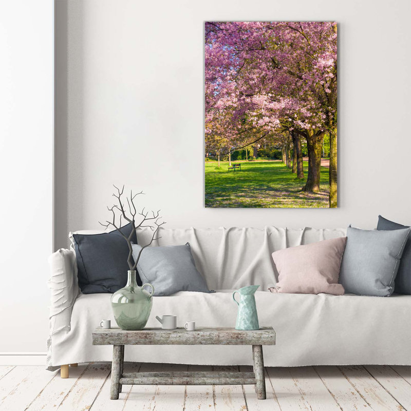 Cherry Trees - Wrapped Canvas Print