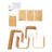 4-Tier S-Shaped Creative Open Floor Standing Bookcase