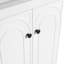 Rangement autoportant pour salle de bain 24 po - Contreplaqué blanc, portes à fermeture douce, support de lavabo moderne-1513398599