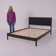 Asho Solid Wood Platform Bed with Reeded Headboard