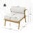 Outdoor Patio Iron Club Chair Set Of 2