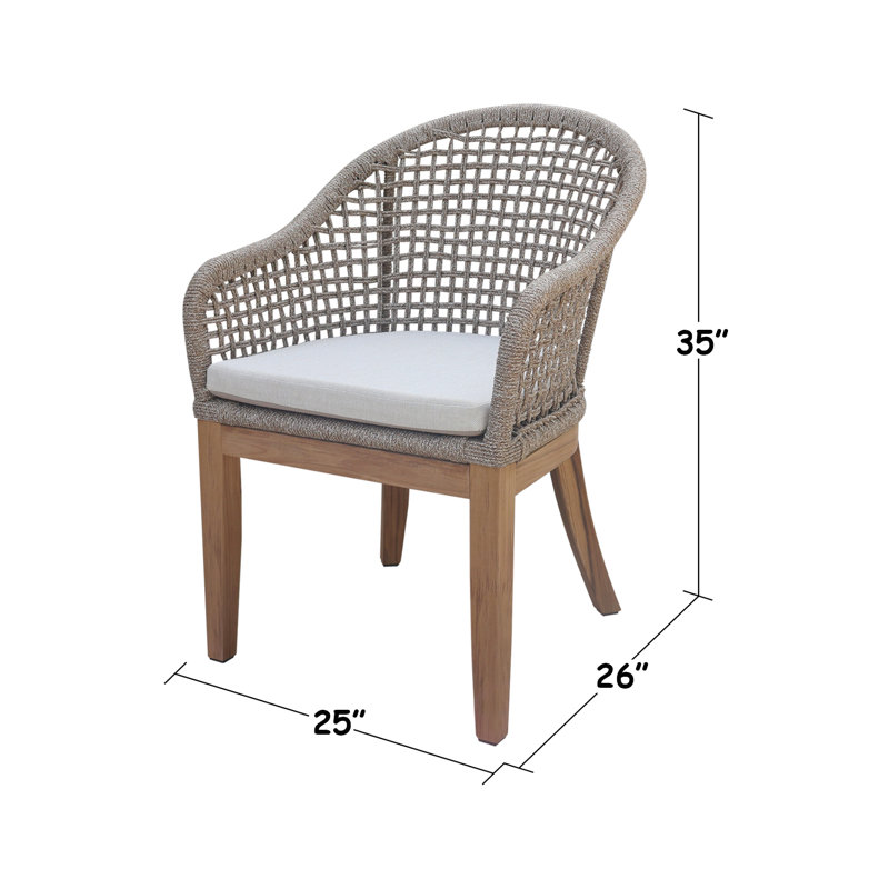 Chaise de patio avec coussin Boodram